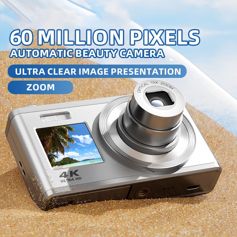 Digital Camera for Photography 4K Vlogging Camera for YouTube 10X Optical Zoom Selfie Dual Screens Point and Shoot Camera