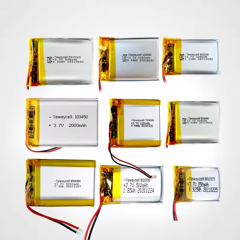 9373129/103450/103040/602030/602025 customized Pouch 3.7V lipo battery lithium polymer ion battery cells