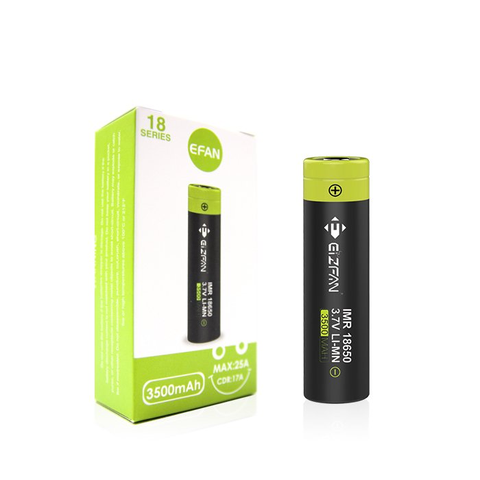 newest High Capacity Efan 18650 3500mah 25A 3.7v Rechargeable 18650 Battery For Smoking pipes