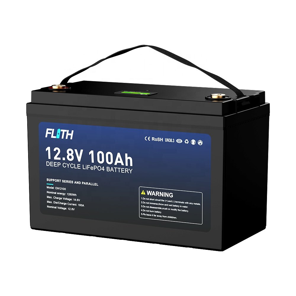 Flith renewable energy BMS lifepo4 rechargeable battery packs replace gel battery 12v 24V 100AH 200AH lithium ion battery