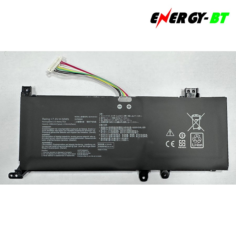 7.7V 3800mAh B21N1818-3 For Asus Li-polymer Rechargeable Laptop Battery VivoBook 14/15 Series X412FA X412UA F512FA S512JA X512FL