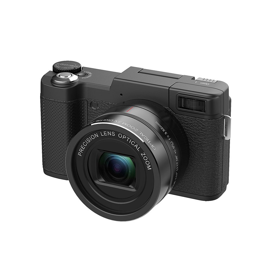48 Mega Pixels DSLR Camera with 5x Optical Zoom and 3.0'' IPS Color Display Digital Video Camera
