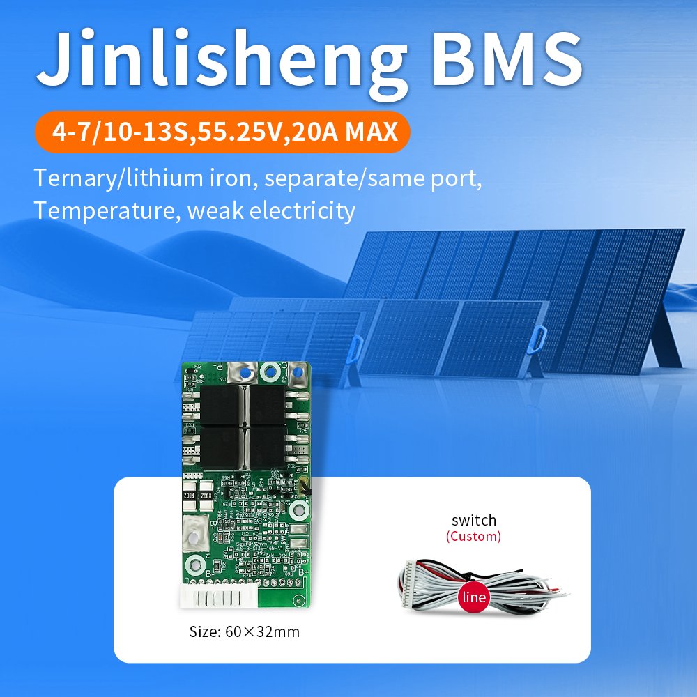 KLS BMS Suitable for electric sweeper Electric yachts STOCK US STOCK Bms 5A 20A Lifepo4 Li-Ion Lto Battery
