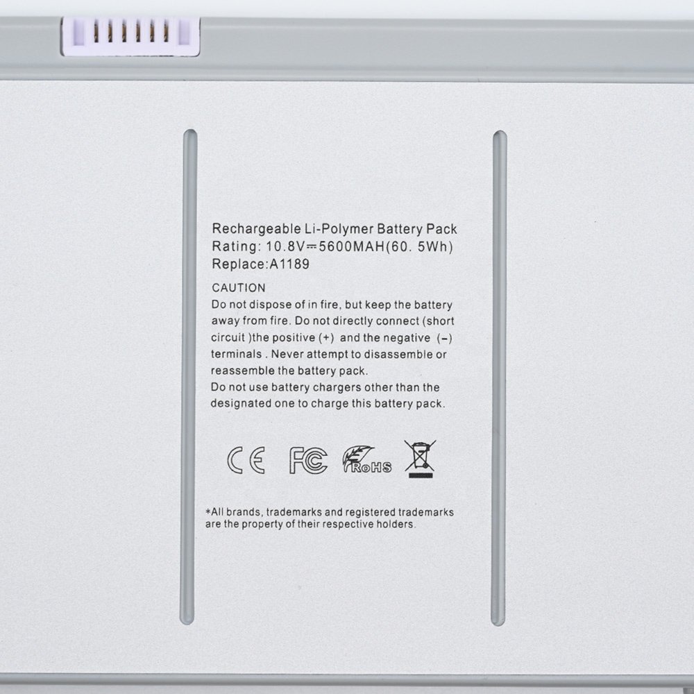 Laptop Battery A1189 for Apple Macbook Pro 17-inch A1151 A1261 year 2006 2007 2008