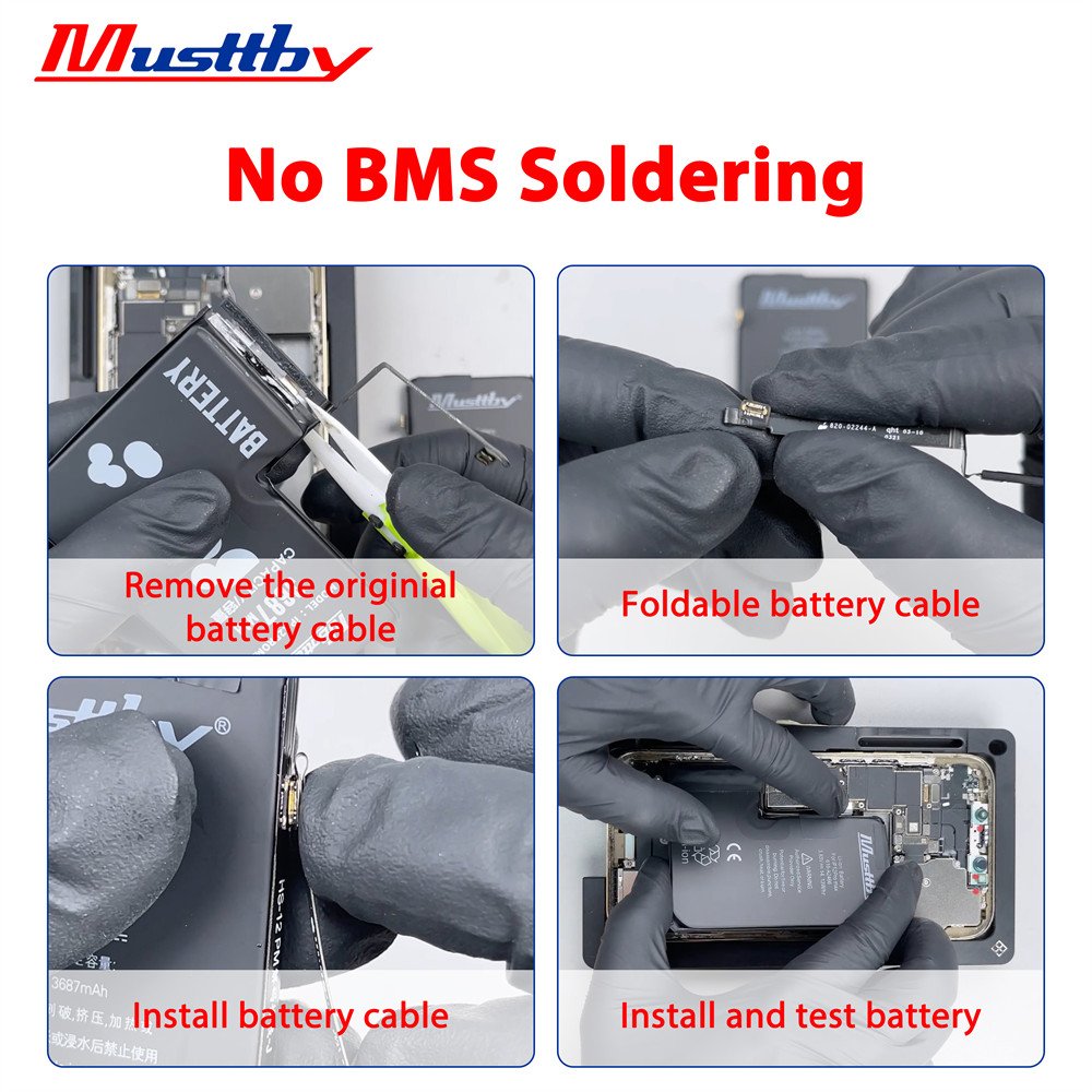 Non Welding Flex Decode Battery for iPhone 11 11pro 11promax 12 13 14