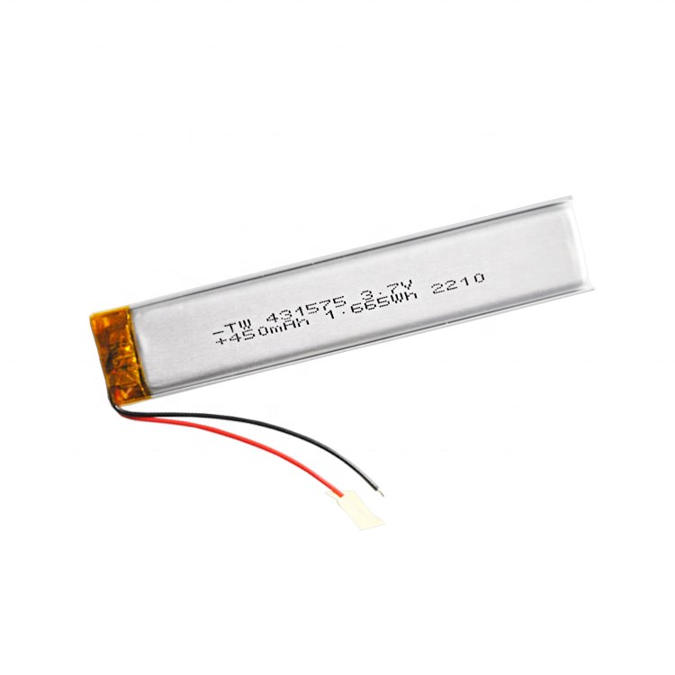 BIS approved 431575 AA battery 3.7V 450mah lipo battery with PCB