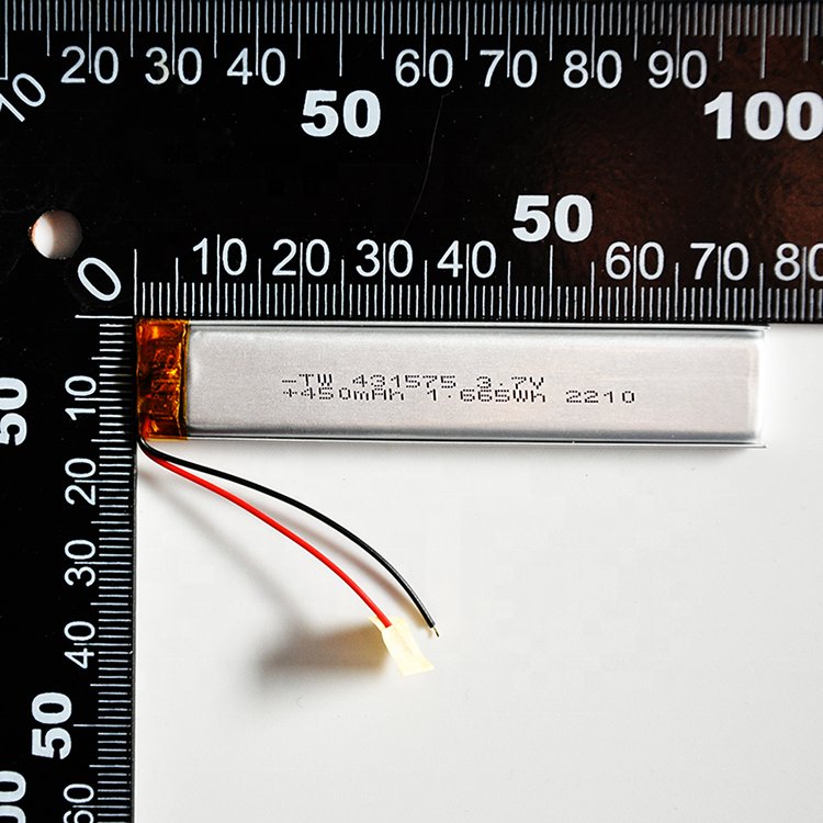 BIS approved 431575 AA battery 3.7V 450mah lipo battery with PCB