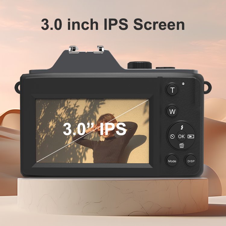 Wholesale new design built-in led light 48MP photo selfie mirror vintage optical zoom camera video for party