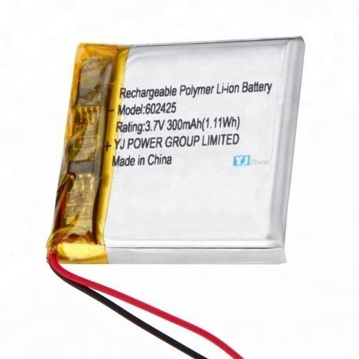 CE KC BIS certified 602425 300mah lipo battery 7.4v rechargeable battery for toys gps