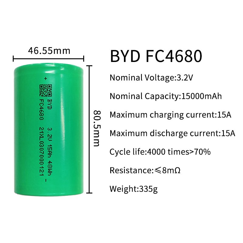 Wholesale New A grade 46120 4680 15000mah 15ah Lithium LFP4 Battery Factory Price