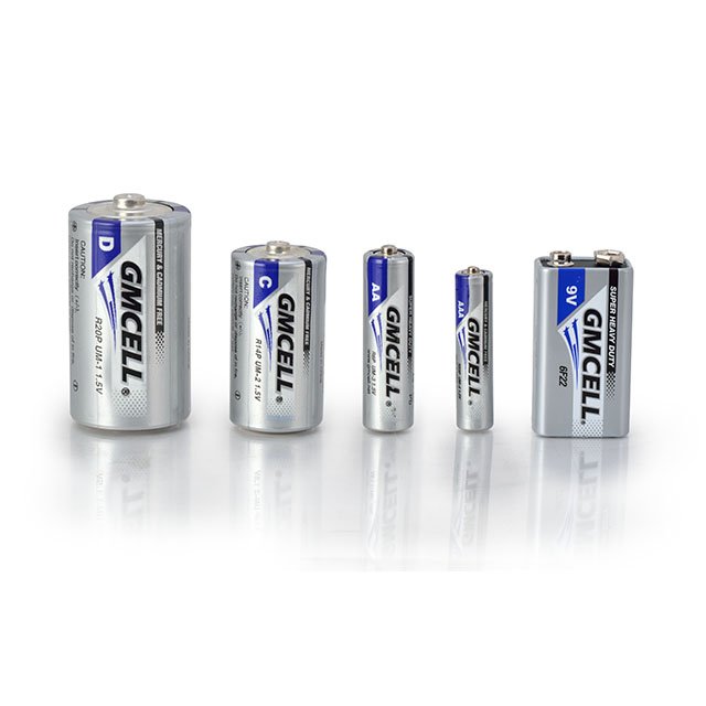 GMCELL High quality new products 1.5v R03P zinc carbon heavy duty shrink pack battery AA