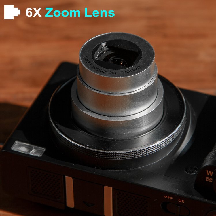 New Face detection retractable lens digital camera 4k optical zoom 10x retro compact camera for photography vlogging youtube