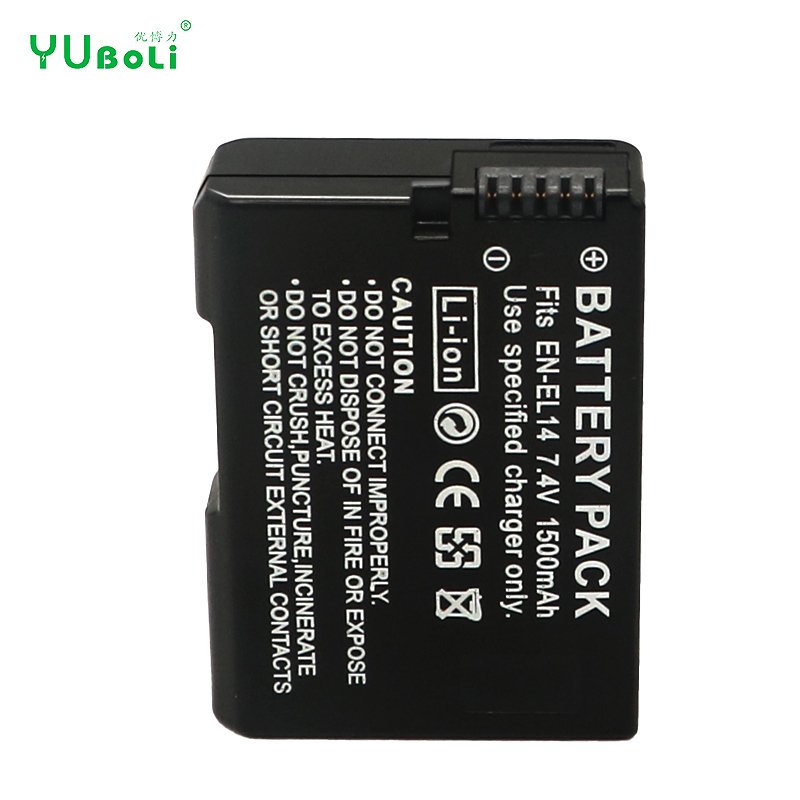 Factory Direct Sale 1500mAh Digital Camera Battery EN-EL14 For Nikon D5600 P7700 P7100 D3400 D5500 D5300 Lithium-ion Battery