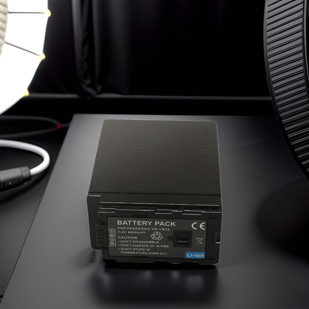 Hot High-Capacity 6600mAh VW-VBG6 Li-ion Battery Digital Camera Battery for Panasonic HDC Camera Available in Stock