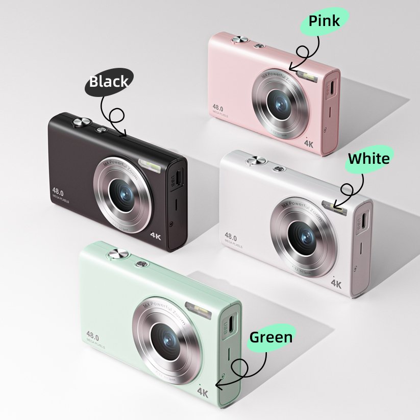 2.88inch 48mp used digital sd cameras manufacturer fotocamera disposable vlog camera 4k
