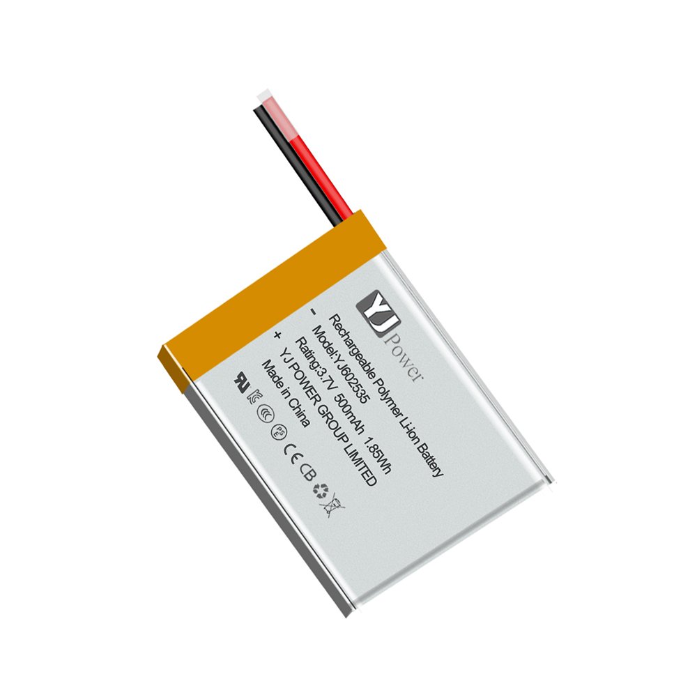 YJ Hot sale lithium polymer rechargeable 602535 3.7v 1000 mAh C UI certify lipo battery for Consumer electronicsK