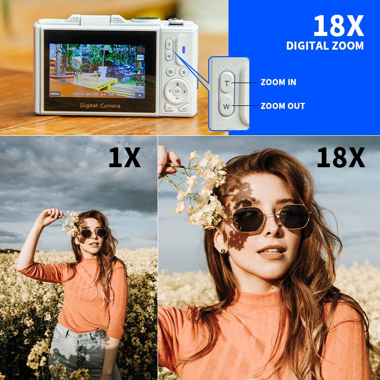 Manufacturer full hd vintage camcorder retro digital 18x zoom photo video camera 4k professional digital camera with flip screen