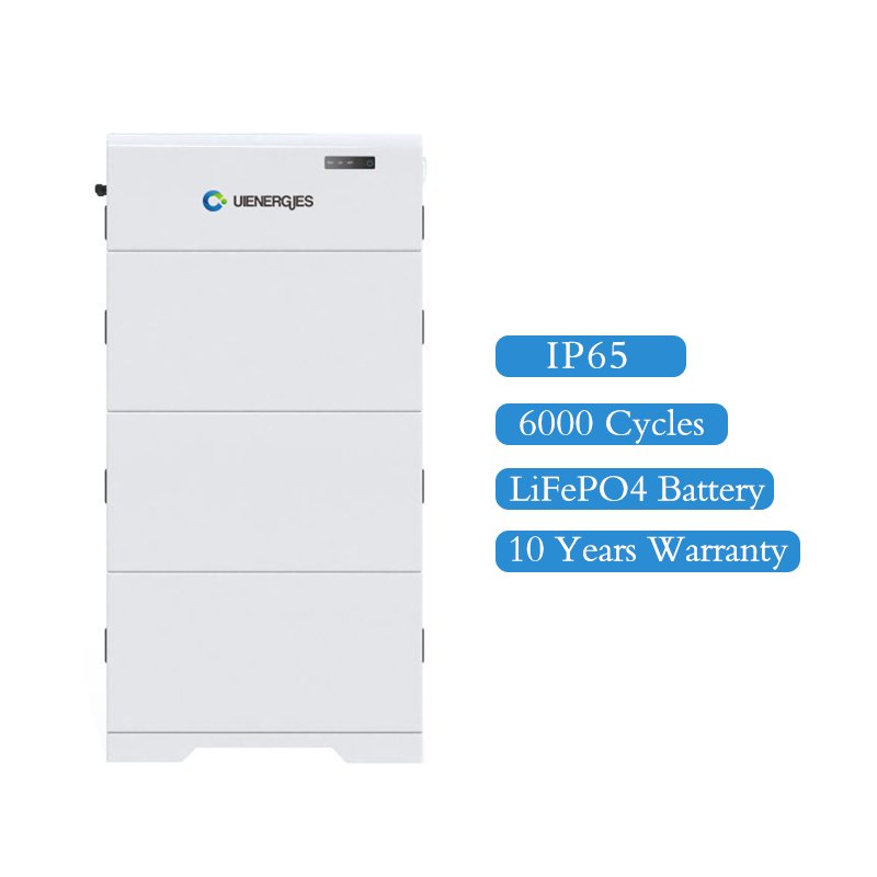 UIENERGIES Wholesale Prices 50AH Stackable Lifepo4 Battery 10kwh 20kwh Battery Lithium High Voltage Home Solar Systems