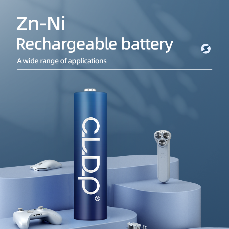 Factory price CLDP 1.6V 900mWh Ni-Zn triple a rechargeable batteries AAA chargeable battery with logo custom