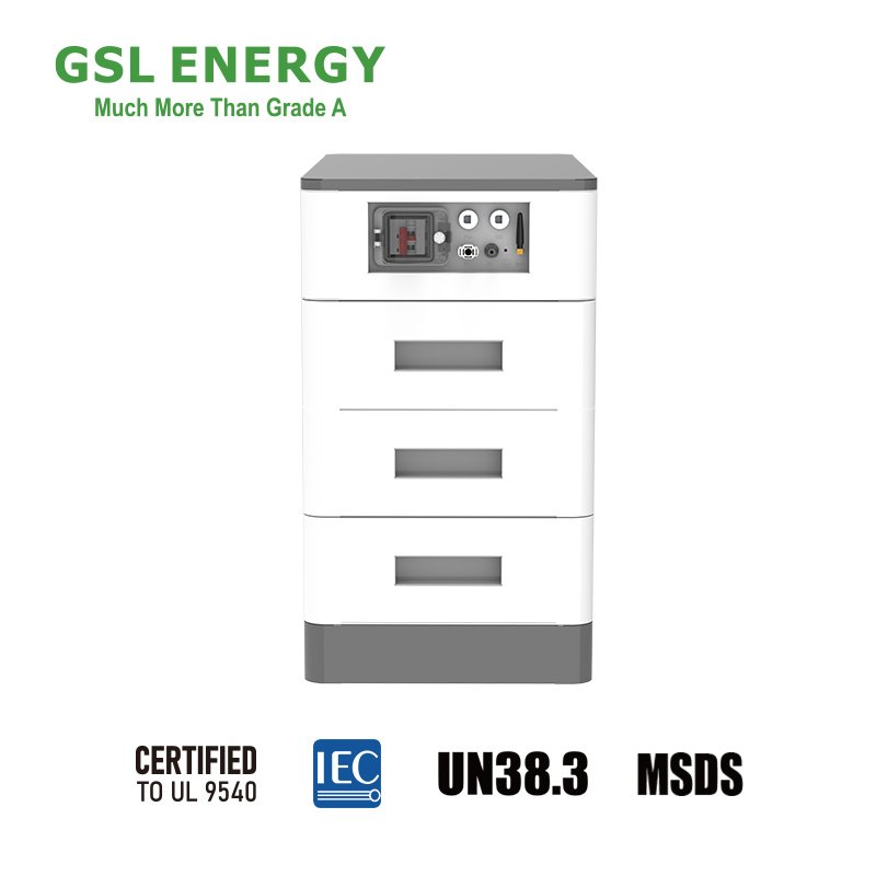 GSL ENERGY 20KWH 30KWH Stackable Home Energy Storage High Voltage Battery Lithium Ion Module 614.4V High Voltage Lifepo4 Battery