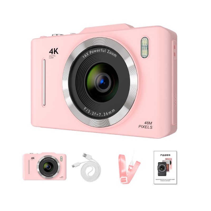 Professional Children Digital Camera SLR 2.4 Inch IPS Screen 4K Camcorder Auto Focus 16X Portable Photographer