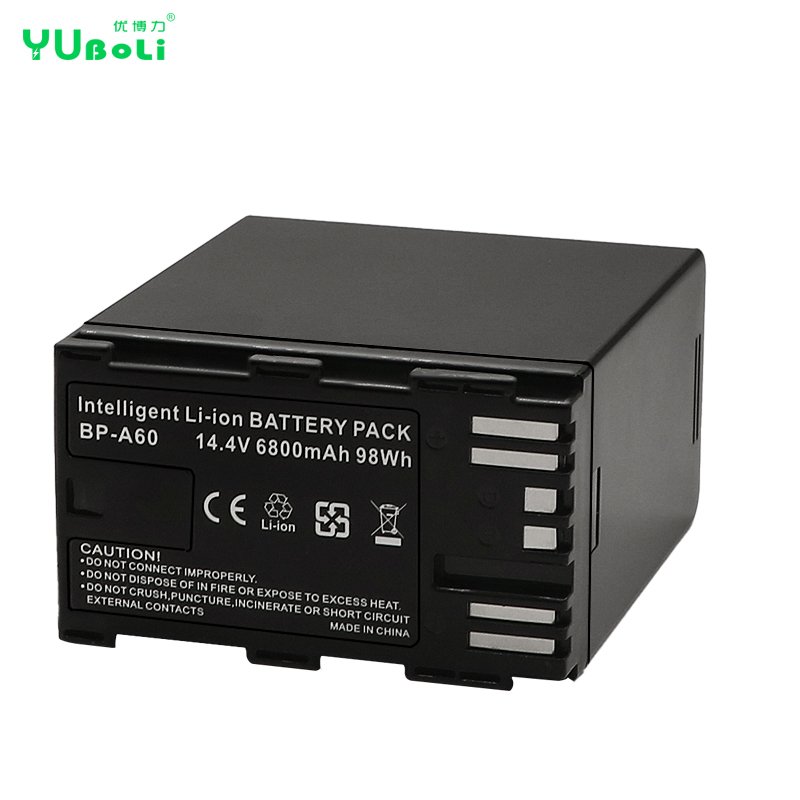 6800mAh Long Lasting Video Battery BP-A60 For Canon EOS C70 C200 C300 C500 XF605 XF705 Camcorder Battery