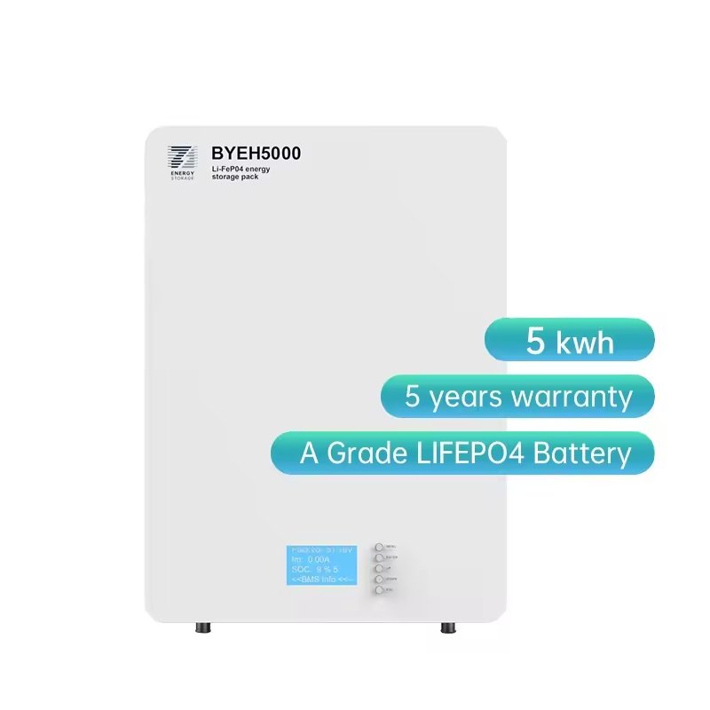 BENY 102ah Lifepo4 Digital Battery Wall-Mounted Energy Storage System CAN Communication 5.22Kwh 51.2v