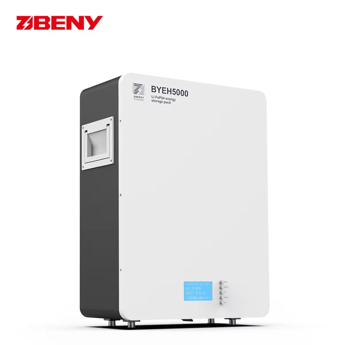 BENY 102ah Lifepo4 Digital Battery Wall-Mounted Energy Storage System CAN Communication 5.22Kwh 51.2v