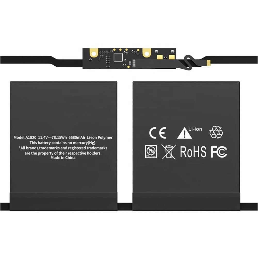 11.4V 76WH A1820 laptop battery for MacBook Retina A1707 15'' 2016 -2017 year digital battery