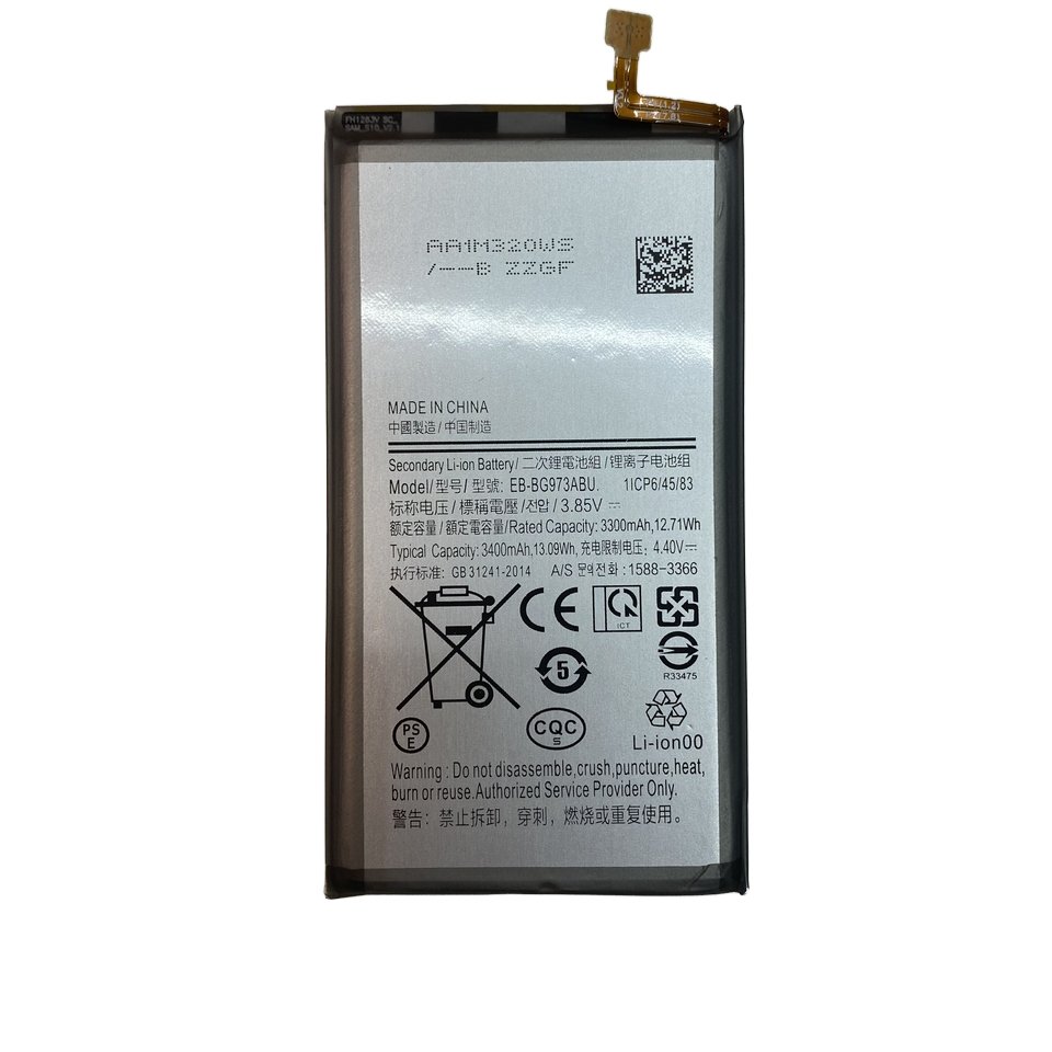 Original Replacement 3300mAh 3400mAh Lithium Battery EB-BG973ABU for Samsung S10 Rechargeable Digital Batteries