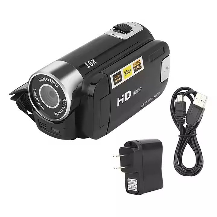 HD Screen Hot 1080p Dv90 Rechargeable Lithium Battery Portable Digital Video Camera