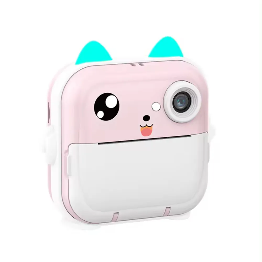 High quality Mini camera children's camera toy USB charger 4K photo video 2.4 inch instant printer kids camera