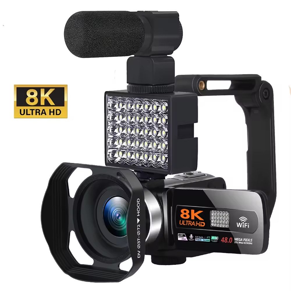 2024 Most popular 8K Digital Video Camera Night Vision 48MP WIFI Webcam Camcorder for Live Streaming