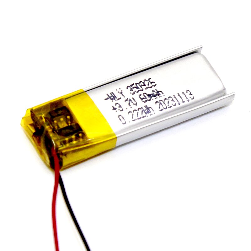 High-Quality 350926 60mAh Polymer Lithium Battery 60mAh for Smart Bracelet and Digital Bluetooth