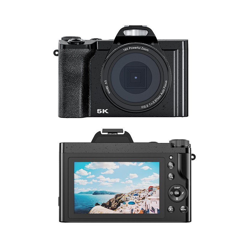 Custom logo mini digital cameras for gifts full hd 5k video photo cute 48 Mega Pixels Beauty camera digital camera for children