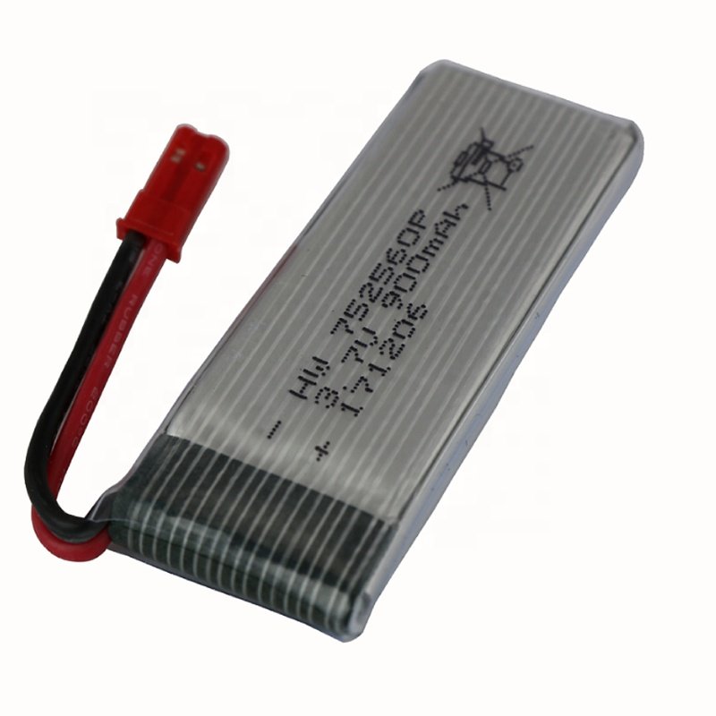 Lithium Battery 752560 3.7V 900mAh with JST Plug High Power for RC Aircraft 8807 8807W Bmax Made Li Po Battery