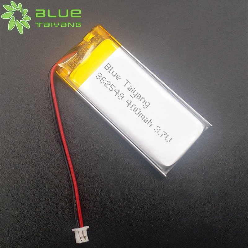 3.7v with 400mah 3.7v 400mah rechargeable battery 362549 3.7v 400mah li polymer battery