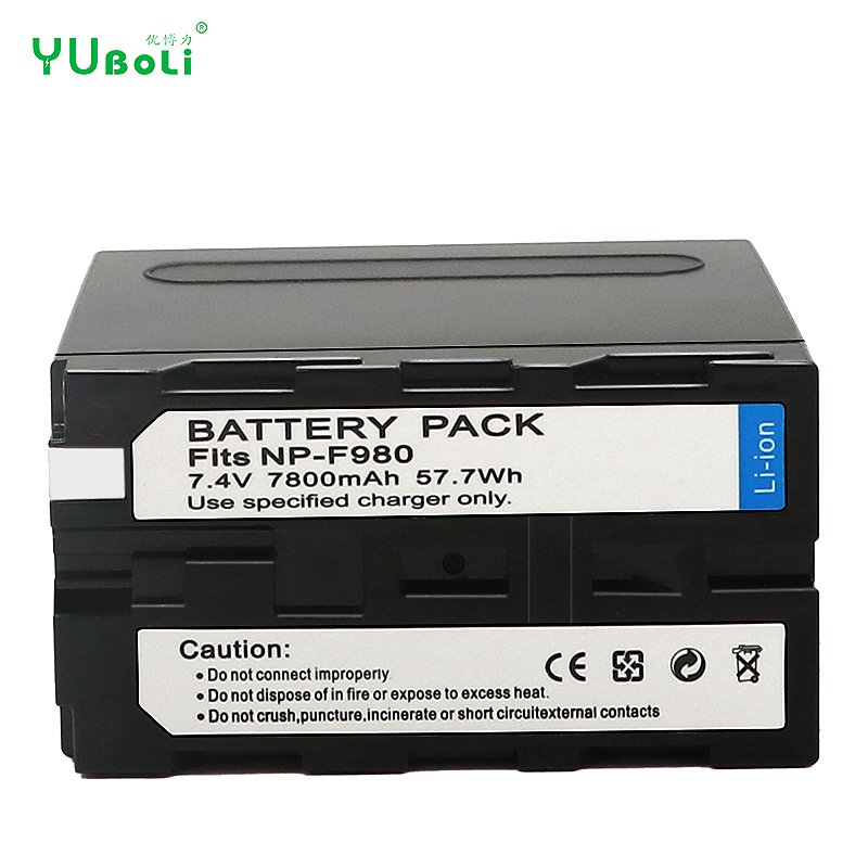 NP-F980 NP-F780 F960 F970 Battery with LED Power Indicator for Sony F960 F550 F570 F750 F770 MC1500C digital camera battery