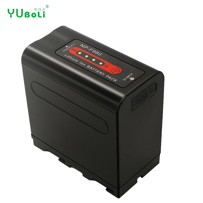 NP-F980 NP-F780 F960 F970 Battery with LED Power Indicator for Sony F960 F550 F570 F750 F770 MC1500C digital camera battery