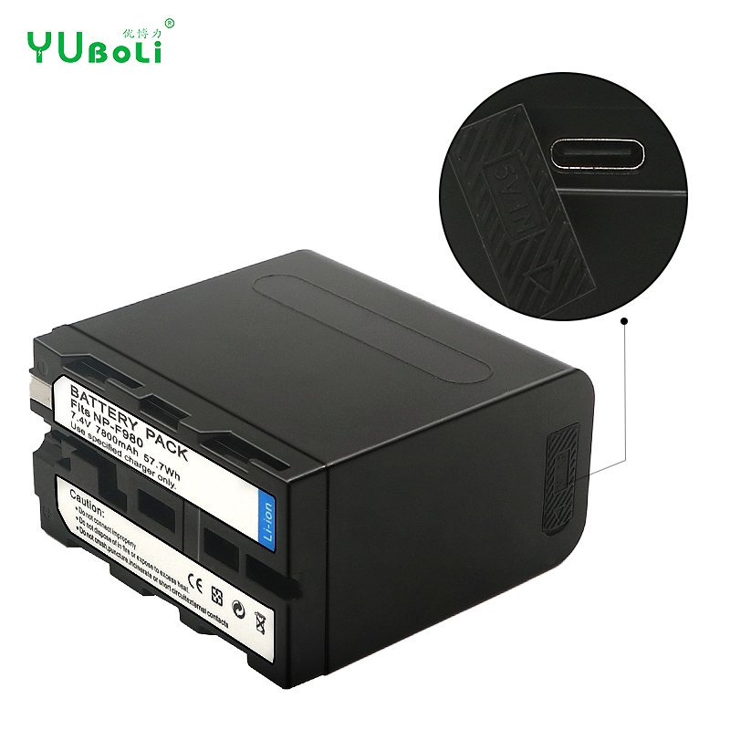 NP-F980 NP-F780 F960 F970 Battery with LED Power Indicator for Sony F960 F550 F570 F750 F770 MC1500C digital camera battery