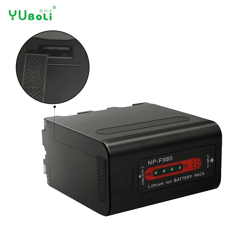 NP-F980 NP-F780 F960 F970 Battery with LED Power Indicator for Sony F960 F550 F570 F750 F770 MC1500C digital camera battery