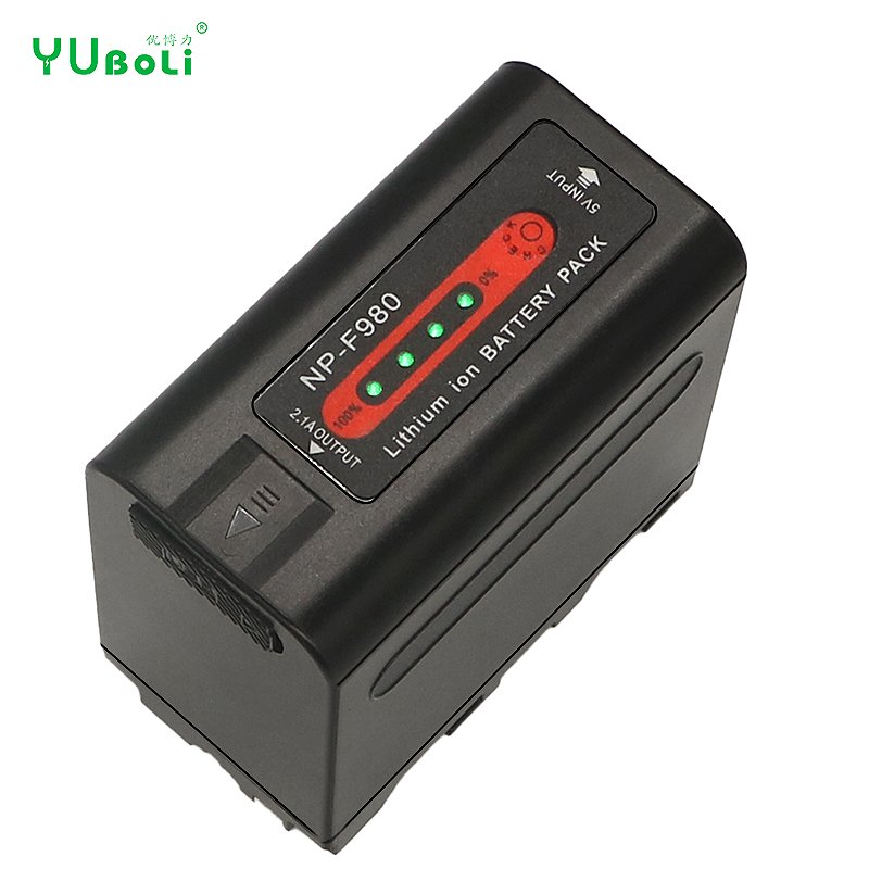NP-F980 NP-F780 F960 F970 Battery with LED Power Indicator for Sony F960 F550 F570 F750 F770 MC1500C digital camera battery