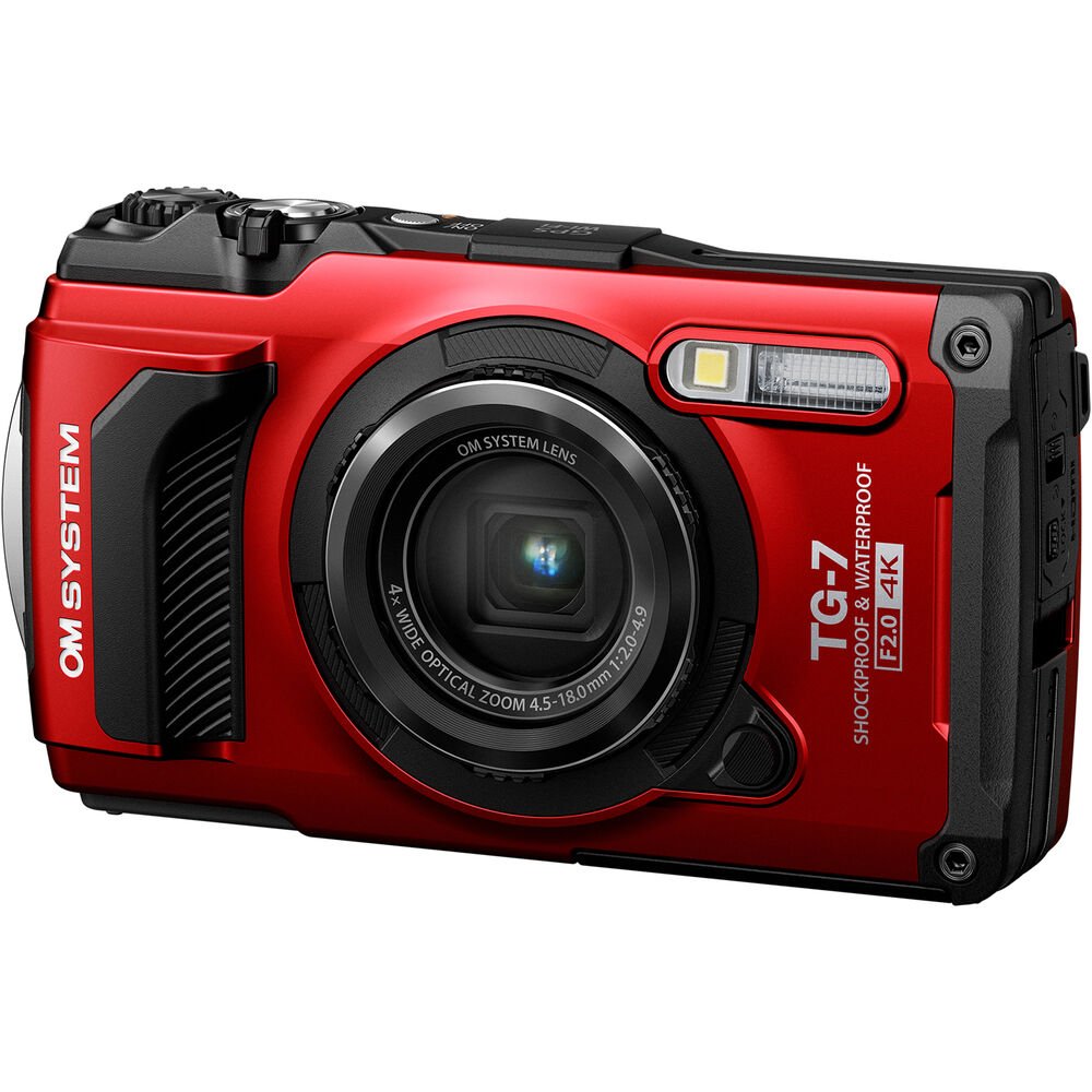 PROMO SALES O M SYS TEM Tough TG-7 Digital Camera (Red)