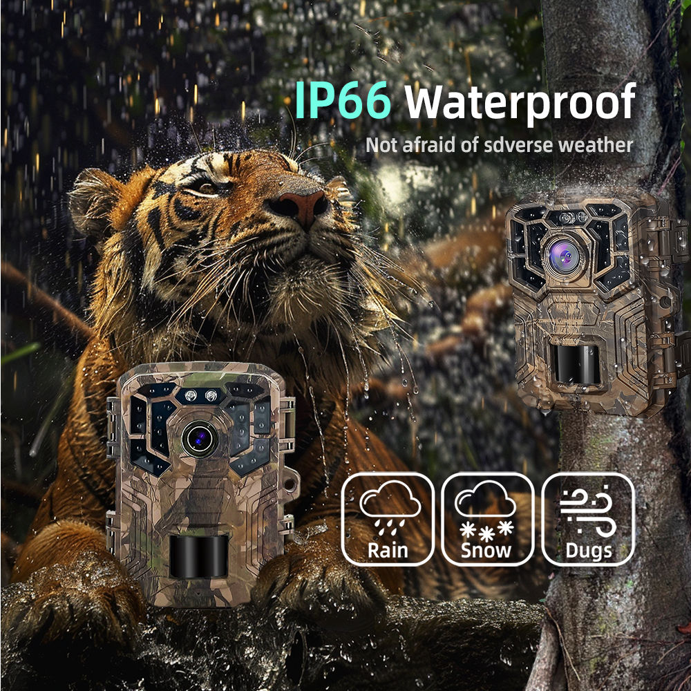 Sensvision 32 24 MP 4 2.7 K Waterproof IP66 Infrared Night Vision Digital Photo Mini Trap Hunting Trail Camera