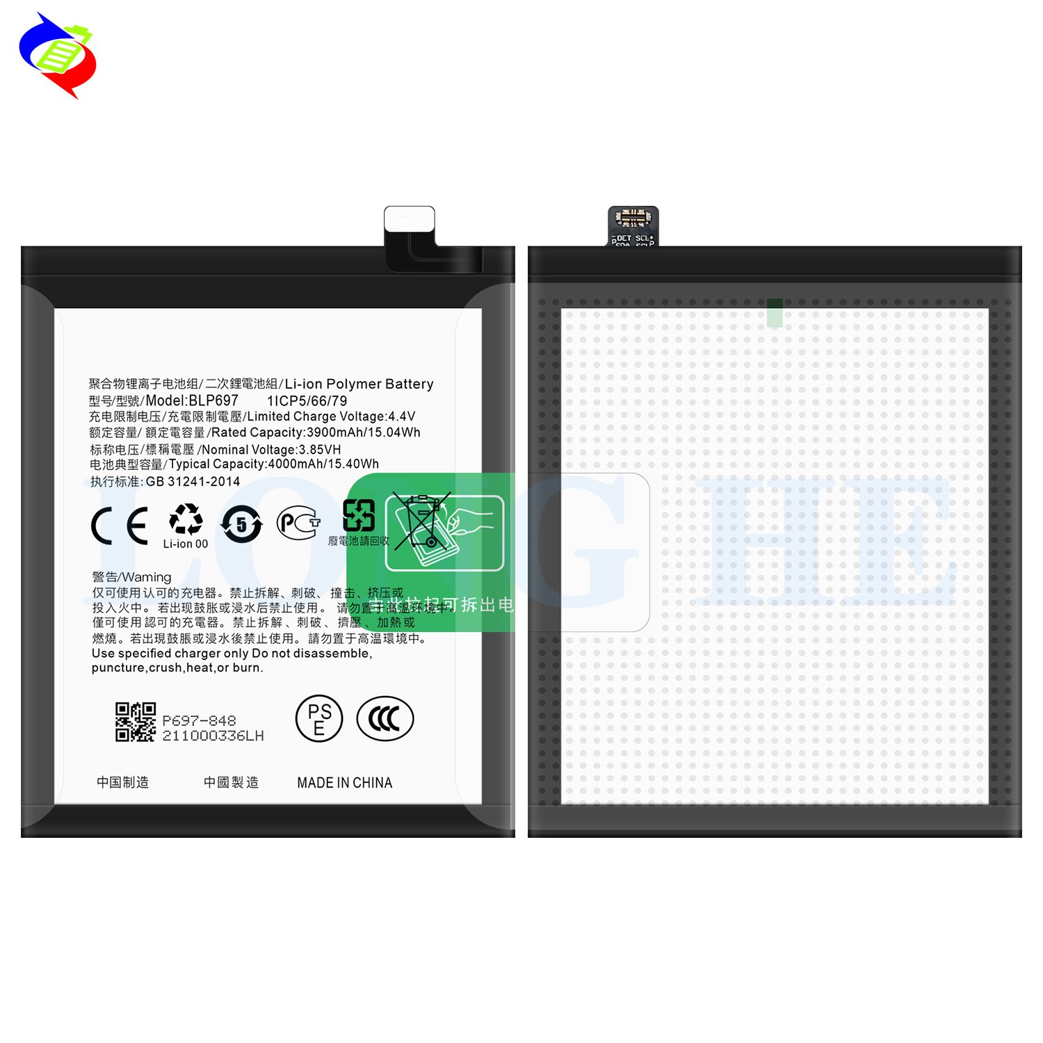 Excellent phone battery original full mah BLP697 4000mAh for oppo F11 PRO/F11 Plus Rechargeable Li-ion Polymer battery