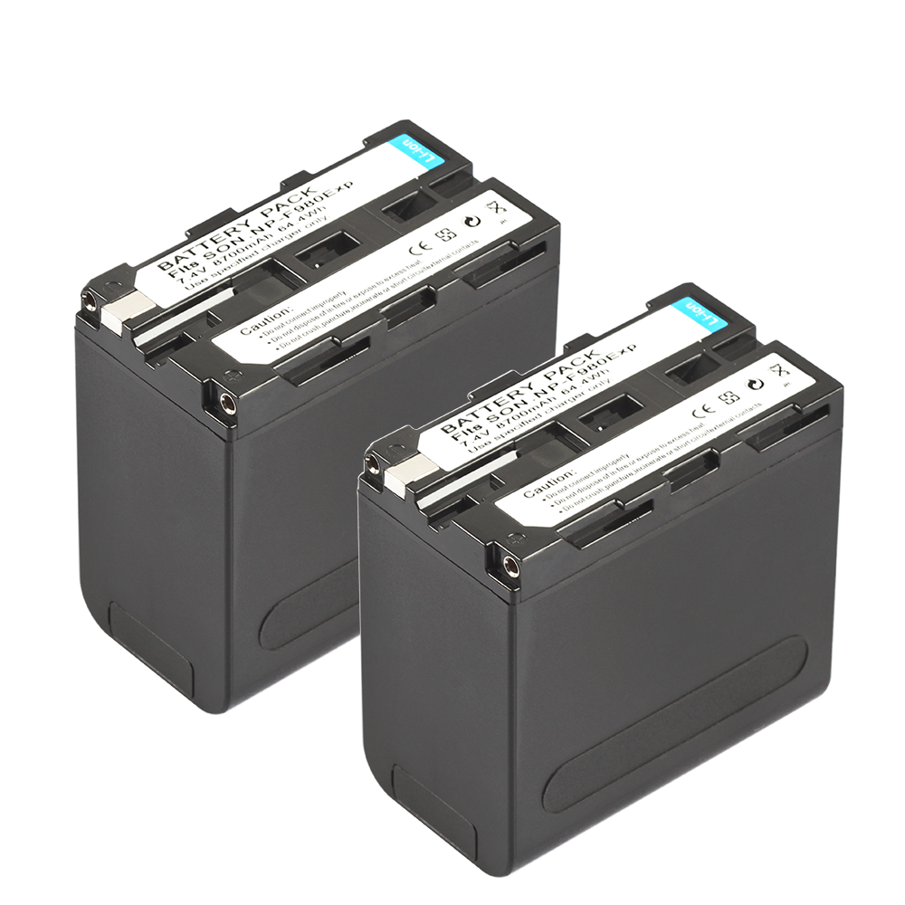 8700mah Battery Power for Sony NP-F980 F960 F550 F750 F770 NPF970 NP F980 MC1500C LED YONGNUO Battery Neewer Battery Charger