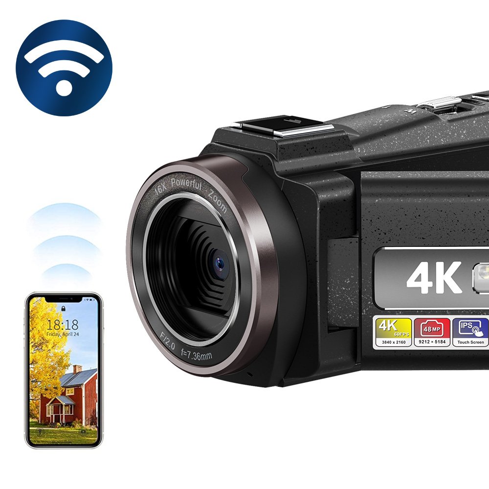 4K HD Digital Camera Handheld Shooting Electronic Stabilization Digital Camera Outdoor Sports DV Camera