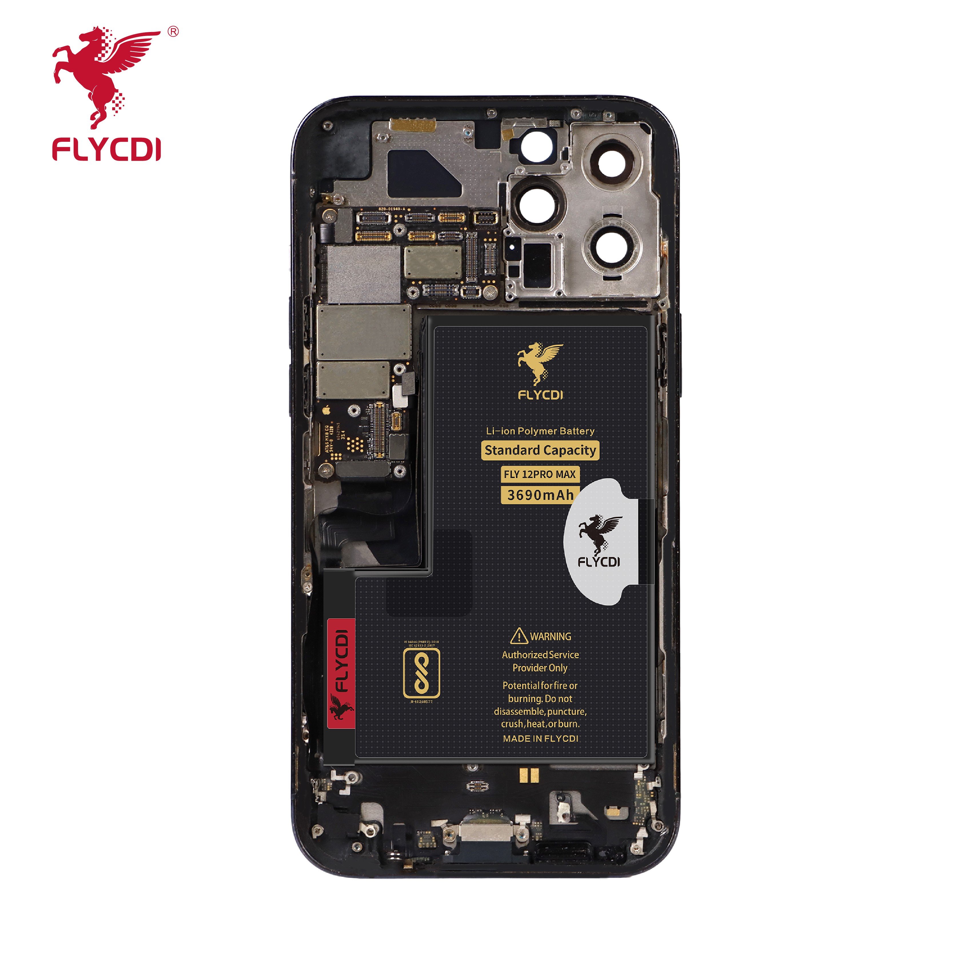 FLYCDI Mobile Phone Battery For iphone 12 12Pro 12Pro Max 12mini High Capacity Digital Batteries