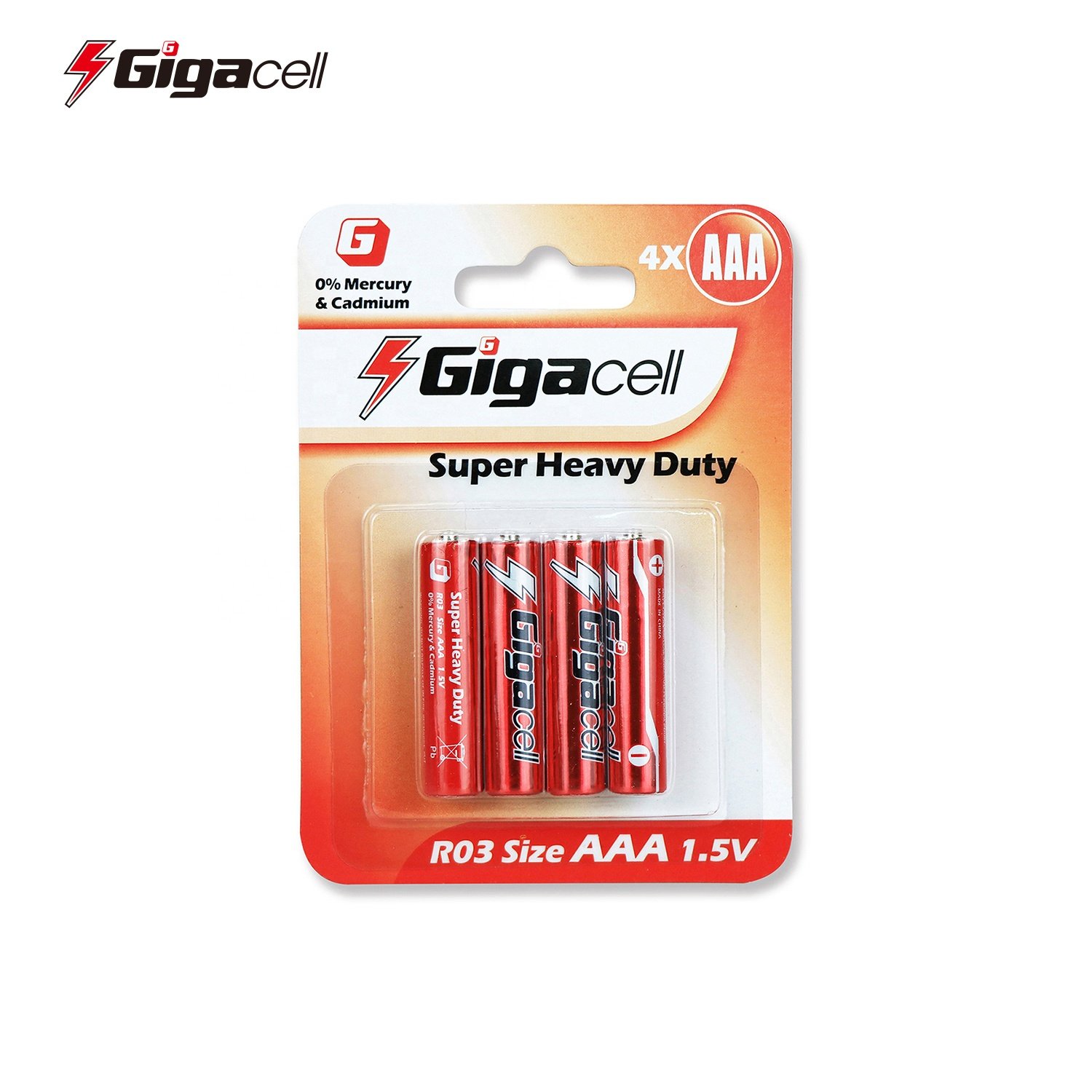 Super Heavy Duty Cell Battery Long shelf life 1.5V R03 R6 Carbon Zinc battery Environmental protection AAA R03 UM-4 for toys