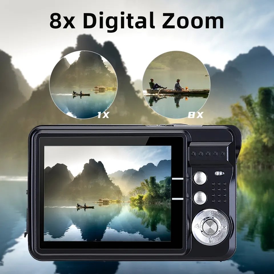 Hot Sale Anti-shake 2.7 Inch TFT Screen 720P 18MP 8X Zoom Digital Camera for Photography Video Camcorder for Kids